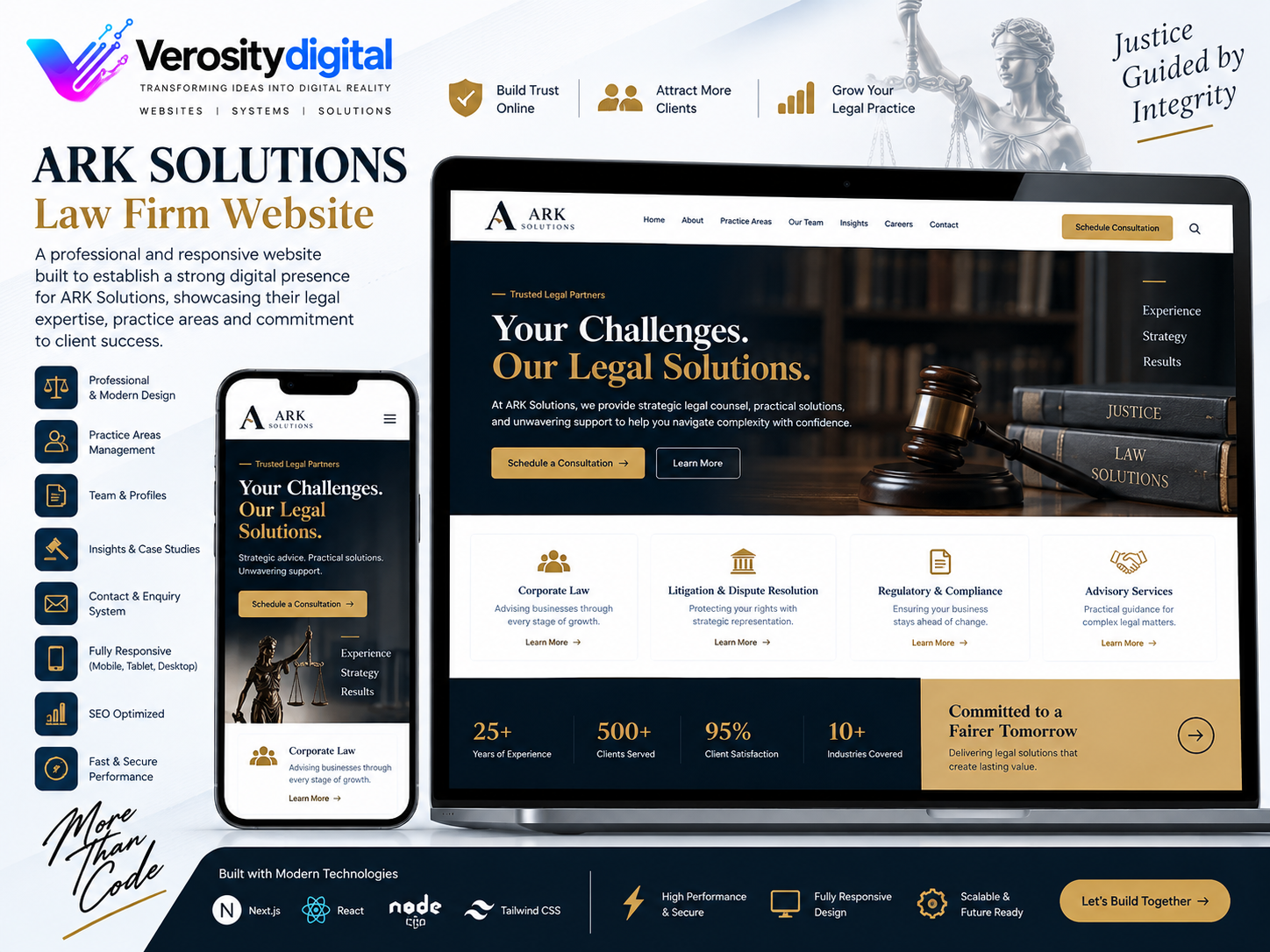 ARK Solutions – Professional Law Firm Website